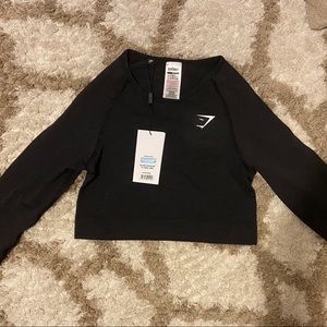 GYMSHARK vital seamless long sleeve crop top